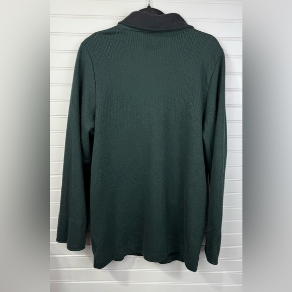 Weekenders women’s forest green & black herringbone pattern soft blazer. Size L - Picture 3 of 6